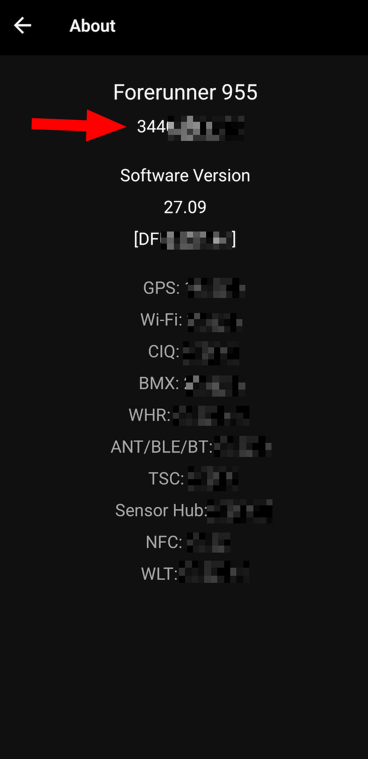 Finding Unit ID on Garmin Connect